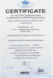 TUV certificate.